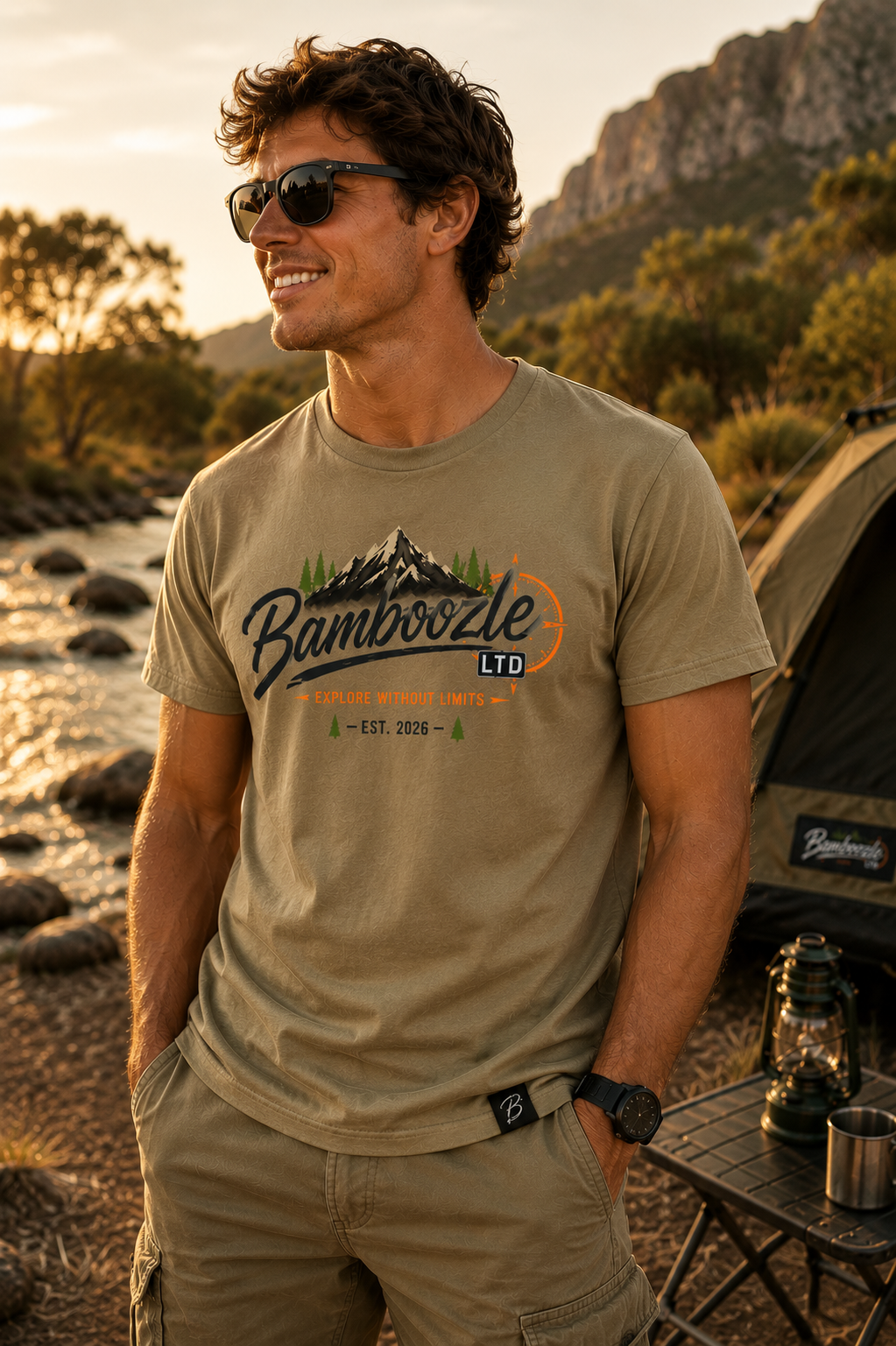 Short Sleeve Khaki T-shirt